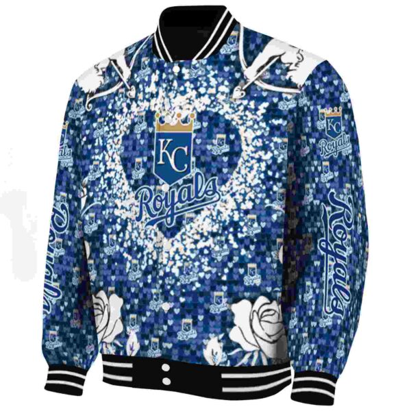 customized kansas city royals heart explosion royal blue jacket best selling