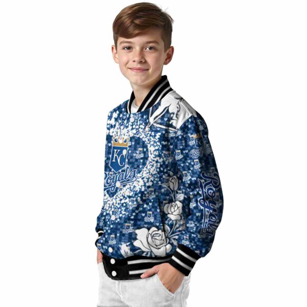 customized kansas city royals heart explosion royal blue jacket trendy