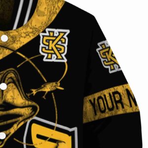 customized kennesaw state owls fishing rod black jacket premium grade