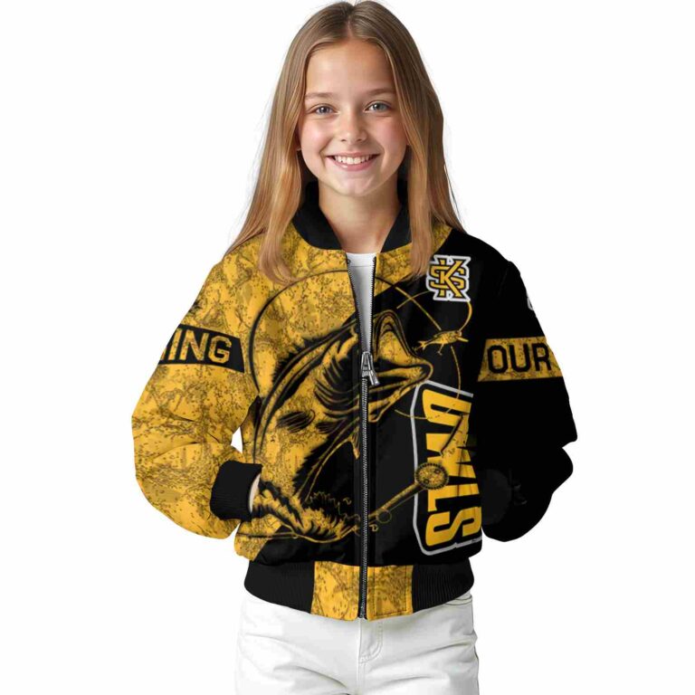 customized kennesaw state owls fishing rod black jacket top rated