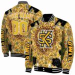customized kennesaw state owls heart explosion gold jacket best selling