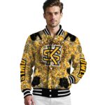 customized kennesaw state owls heart explosion gold jacket best selling