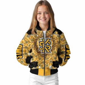 customized kennesaw state owls heart explosion gold jacket top rated
