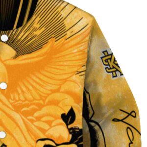 customized kennesaw state owls praying hands gold jacket premium grade