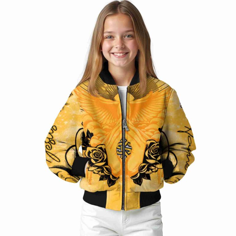 customized kennesaw state owls praying hands gold jacket top rated