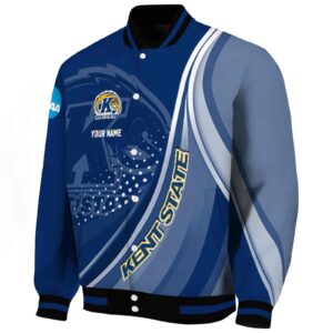 customized kent state golden flashes wave patterns navy blue jacket best selling