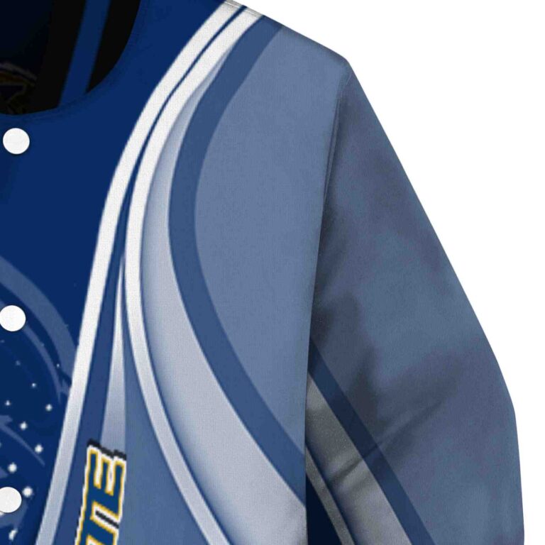 customized kent state golden flashes wave patterns navy blue jacket premium grade