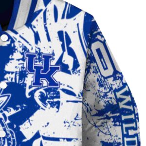 customized kentucky wildcats fishing art blue jacket premium grade