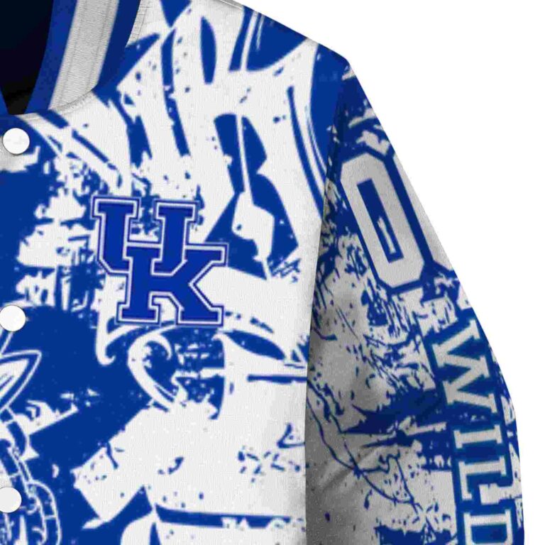 customized kentucky wildcats fishing art blue jacket premium grade