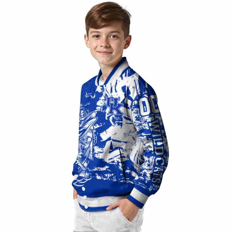 customized kentucky wildcats fishing art blue jacket trendy