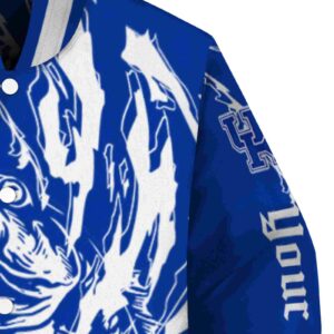 customized kentucky wildcats fishing passion blue white jacket premium grade