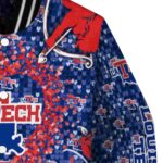customized la tech heart explosion blue jacket best selling