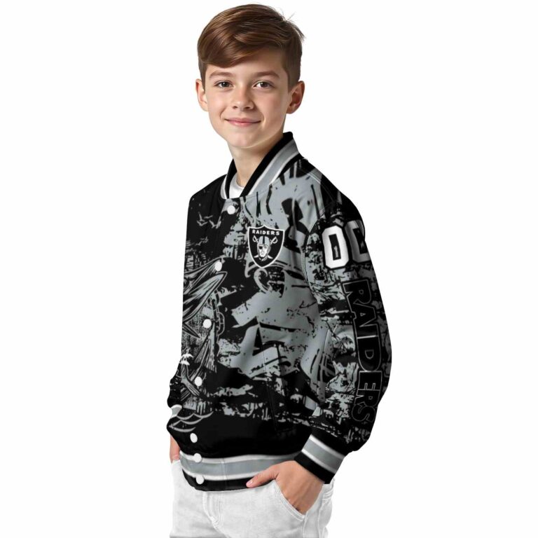 customized las vegas raiders fishing art black jacket trendy