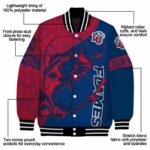 customized liberty flames fishing rod blue jacket best selling