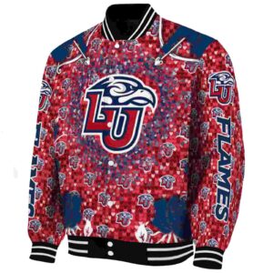 customized liberty flames heart explosion red jacket best selling