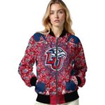 customized liberty flames heart explosion red jacket best selling