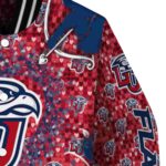 customized liberty flames heart explosion red jacket best selling