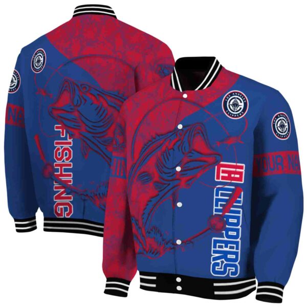 customized los angeles clippers fishing rod blue jacket fashion forward