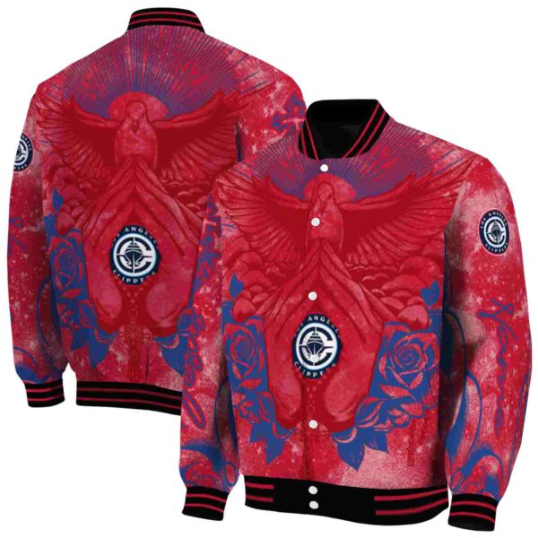 customized los angeles clippers praying hands red jacket fashion forward