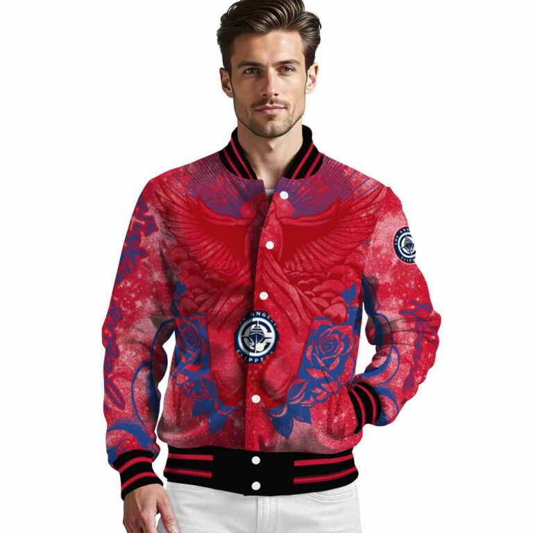 customized los angeles clippers praying hands red jacket high quality
