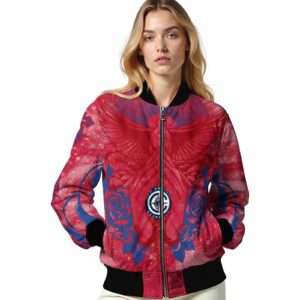 customized los angeles clippers praying hands red jacket latest model