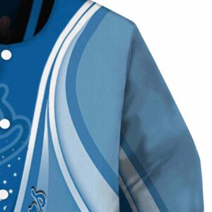 customized los angeles dodgers wave patterns blue jacket premium grade