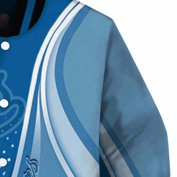 customized los angeles dodgers wave patterns blue jacket premium grade