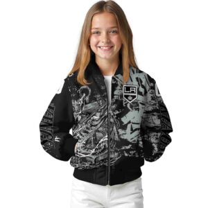 customized los angeles kings fishing art black jacket top rated