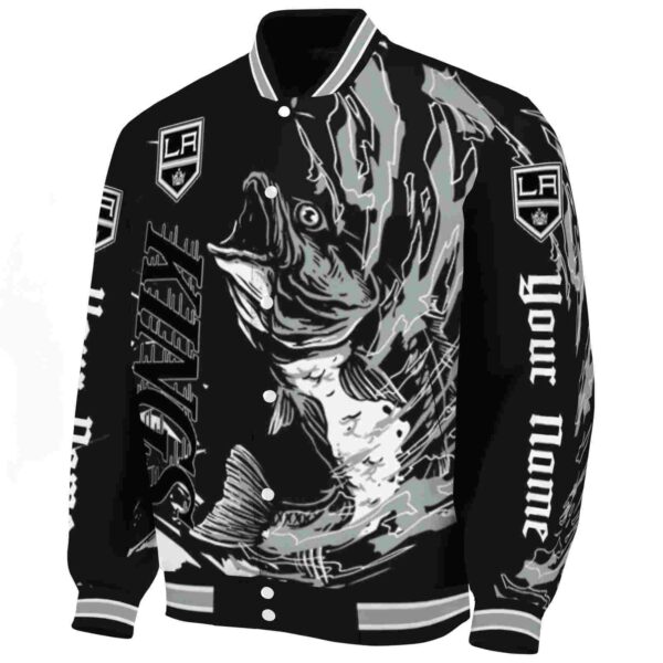 customized los angeles kings fishing passion black white jacket best selling