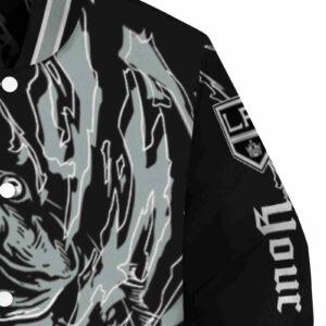 customized los angeles kings fishing passion black white jacket premium grade