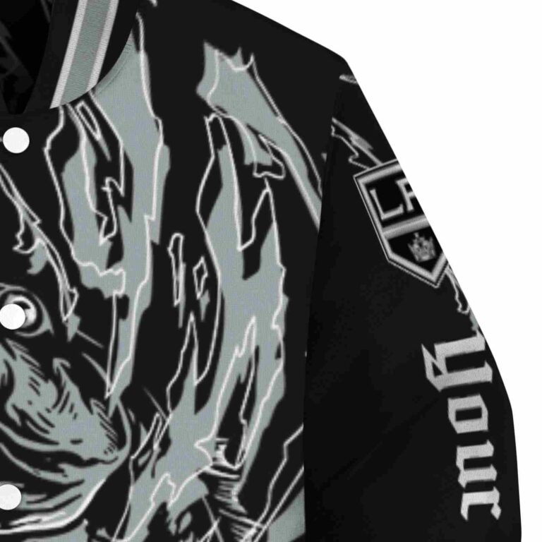 customized los angeles kings fishing passion black white jacket premium grade