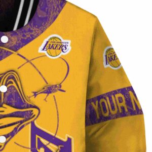 customized los angeles lakers fishing rod gold jacket premium grade