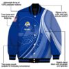 customized los angeles rams wave patterns blue jacket new arrival
