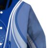 customized los angeles rams wave patterns blue jacket premium grade