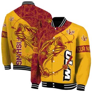 customized louisiana monroe warhawks fishing rod gold jacket fashion forward
