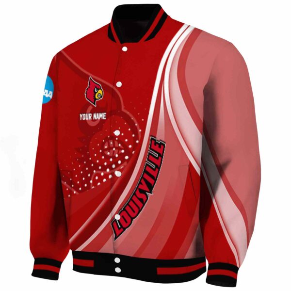 customized louisville cardinals wave patterns red jacket best selling