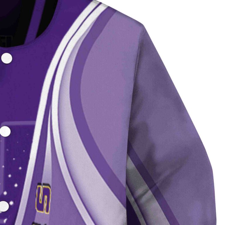 customized lsu tigers wave patterns purple jacket premium grade