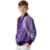 customized lsu tigers wave patterns purple jacket trendy