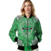customized marshall thundering herd heart explosion green jacket latest model
