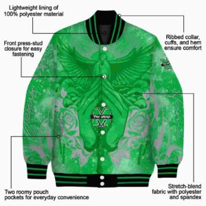 customized marshall thundering herd praying hands green jacket new arrival