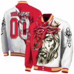 customized maryland terrapins jesus tears red white jacket best selling