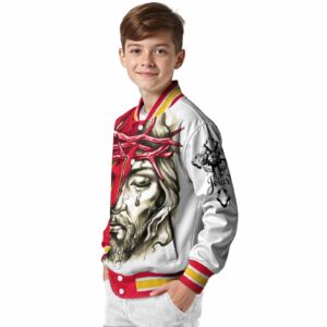 customized maryland terrapins jesus tears red white jacket trendy