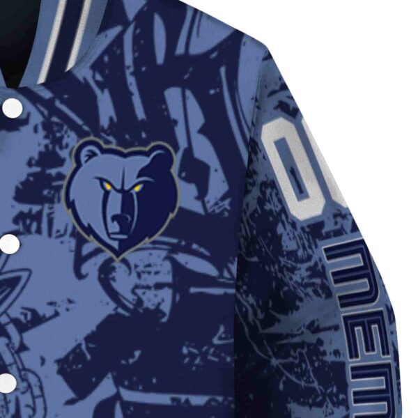 customized memphis grizzlies fishing art blue jacket premium grade