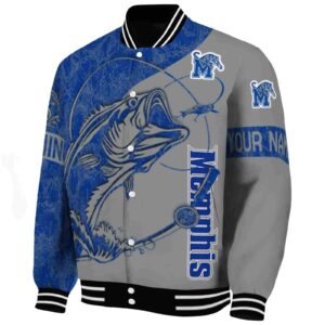 customized memphis tigers fishing rod gray jacket best selling