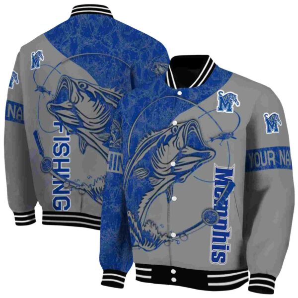 customized memphis tigers fishing rod gray jacket fashion forward