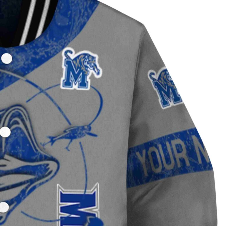 customized memphis tigers fishing rod gray jacket premium grade