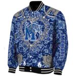 customized memphis tigers heart explosion blue jacket best selling