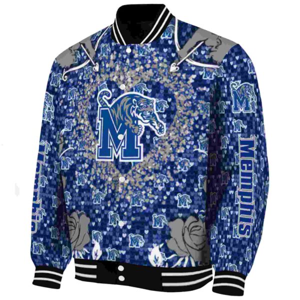 customized memphis tigers heart explosion blue jacket best selling