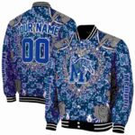 customized memphis tigers heart explosion blue jacket best selling