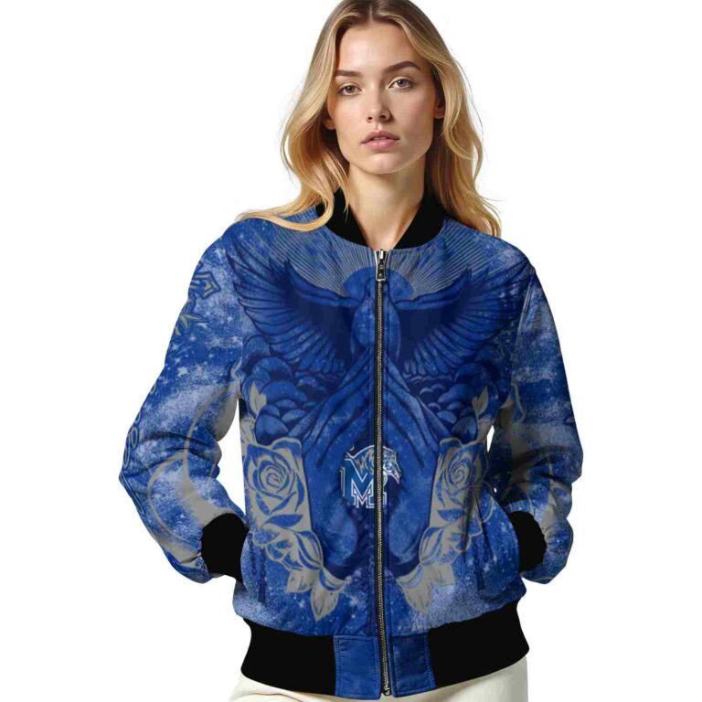 customized memphis tigers praying hands blue jacket latest model